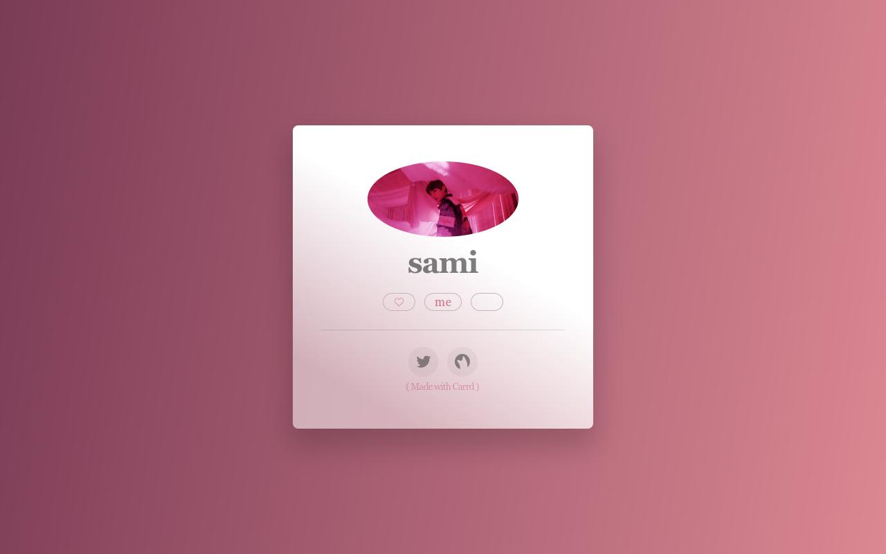 Carrd profile picture for @truly